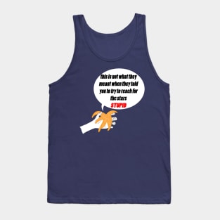 funny reach for the stars starfish Tank Top